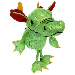 Mini Green Dragon Finger Puppet