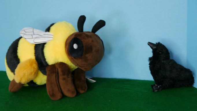 Little Crow Welcomes Bumblebee plush